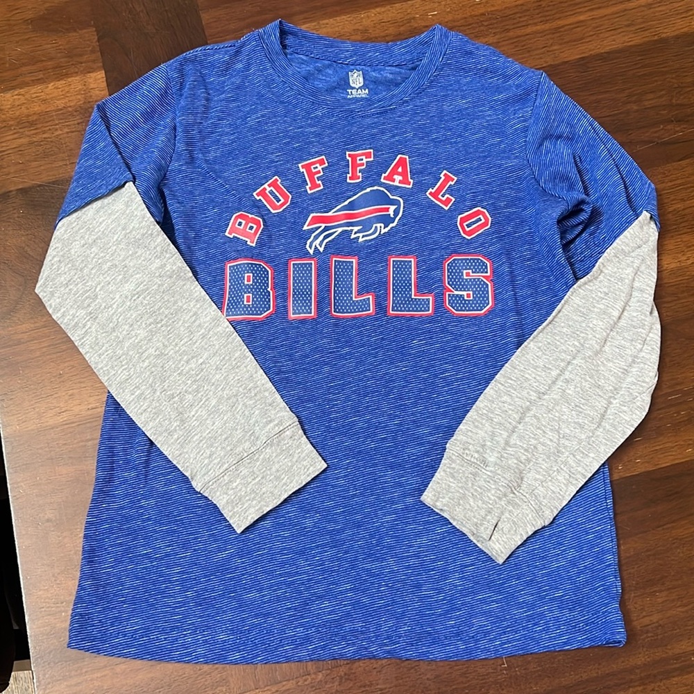Girls Buffalo Bills long sleeved shirt ready for game day.